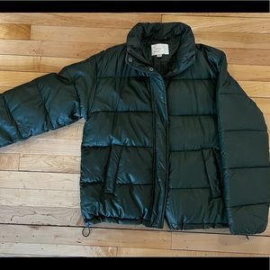 a new day faux leather puffer jacket